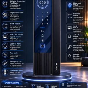 udoso smartsecure x7 wi fi smart lock